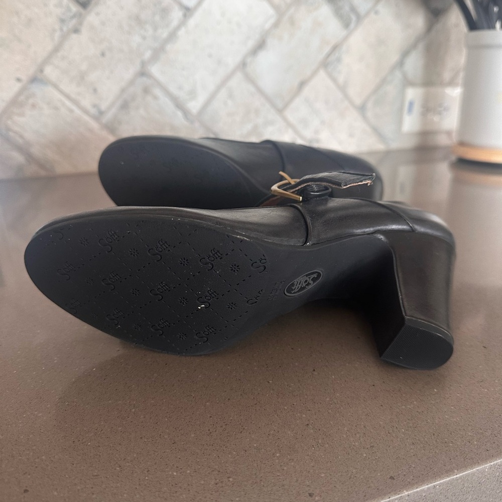 NEW Elegant Sofft Black Mary Jane Heels size 10M - Picture 4 of 4